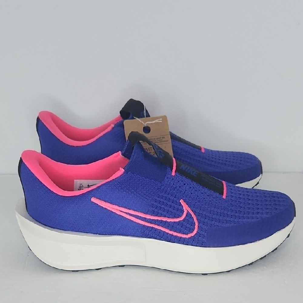 Nike Women's Vibrant Blue and Pink Athletic Shoes